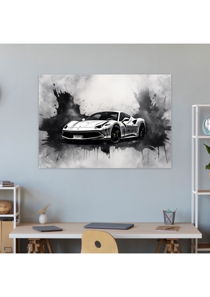 Ferrari Duvar Sanatı - Ferrari, Duvar Dekorasyonu, Kanvas Tablo, Duvar Sanatı, 50 x 30 cm modelleri