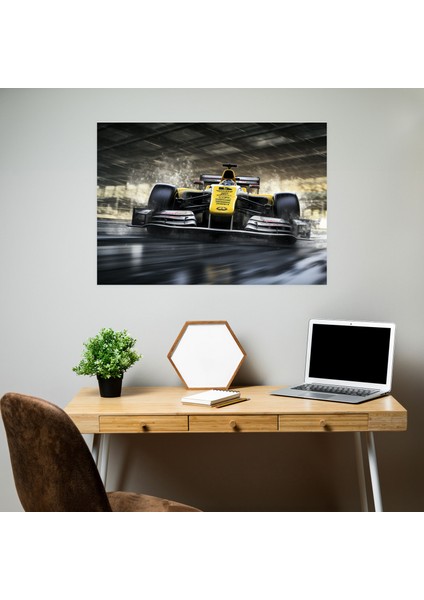Formula 1 Duvar Tablosu - Formula 1, Ev Dekorasyonu, Fotogerçekçi Illüstrasyon, Kanvas Tablo, 50 x 30 cm modelleri