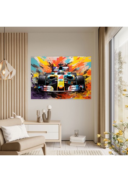 Formula 1 Kanvas Tablo - Formula 1, Canlı, Ev Dekorasyonu, Kanvas Tablo, 50 x 30 cm modelleri
