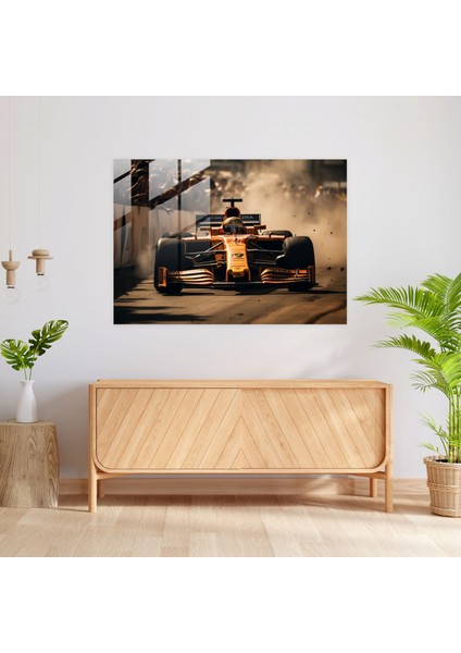 Yoğun Formula 1 Cam Baskı - Formül 1, Tezahürat Yapan Kalabalık, Yakın Çekim, Gerçekçi Fotoğrafçılık, 45 x 30 cm modelleri