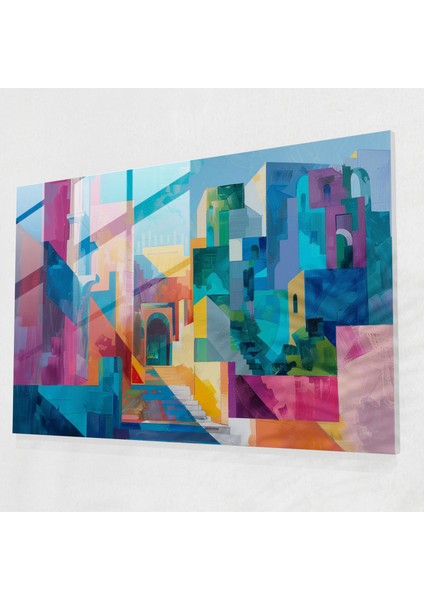 Fovizm Sanat Tarzı Cam Duvar Sanatı - Fovizm, Fovizm Sanat Tarzı, Cam Duvar Sanatı, Duvar Dekorasyonu, 45 x 30 cm