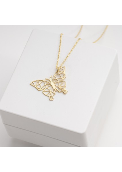 925 Ayar Gümüş Kelebek Kolye Özel Tasarım modelleri