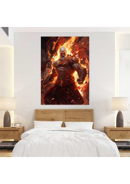 God Of War Duvar Dekorasyonu - God Of War, Kanvas Tablo, Kanvas Tablo, Canlı Renkler, 30 x 50 cm fiyatları