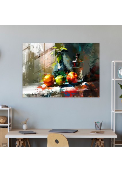 Abartılı Natürmort Fovizm Cam Baskı - Fovizm, Fovizm Sanat Stili, Cam Baskı, Ev Dekorasyonu, 45 x 30 cm modelleri