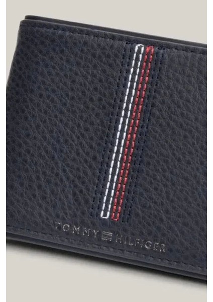 Tommy Hilfiger Erkek Casual Mini Deri Lacivert Kartlık