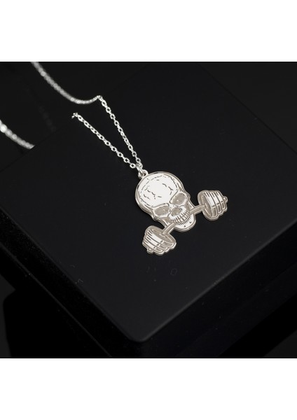 925 Ayar Gümüş Kafa Tası Kolye Özel Tasarım