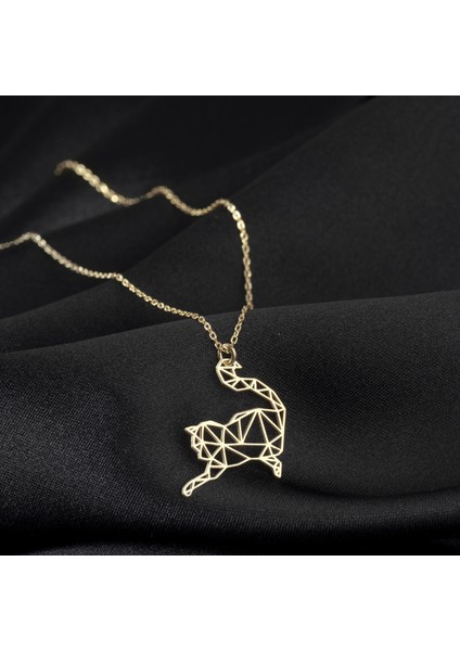 925 Ayar Gümüş Kedi Kolye Özel Tasarım fiyatları