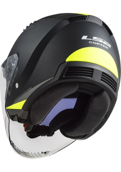 Copter 2 Urbane Mat Siyah-Neon Sarı Kask