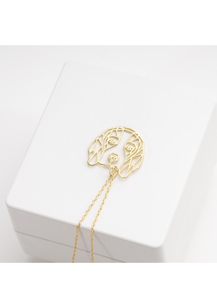 925 Ayar Gümüş Yaşlı Golden Köpek Kolye Özel Tasarım fiyatları