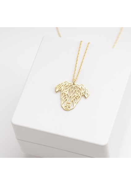 925 Ayar Gümüş Şaşkın Golden Köpek Kolye Özel Tasarım modelleri