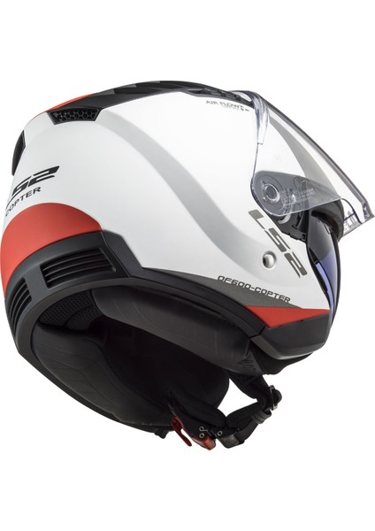 Copter 2 Urbane Mat Beyaz-Kırmızı Kask