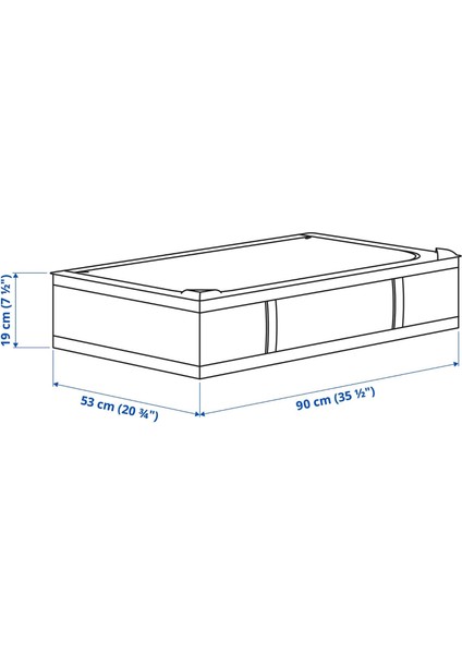 Skubb Hurç Koyu Gri Dolap Düzenleyici 90X53X19 cm