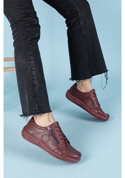 Cosmina Kadın Hakiki Deri Bordo Günlük Ayakkabı fiyatları