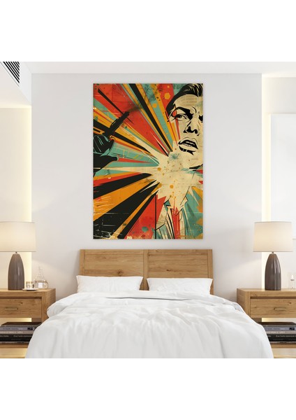 Art Deco Pop Art Duvar Dekorasyonu - Klasisizm ve Popart, Kanvas Tablo, Art Deco Pop Art, Duvar Dekorasyonu, 30 x 50 cm