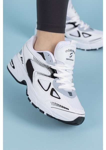 Bette Kadın Beyaz Siyah Spor Ayakkabı