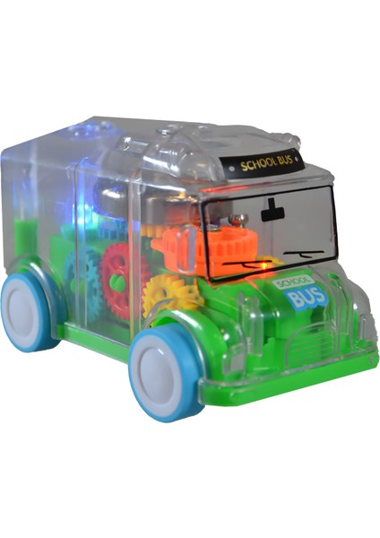 Ctoy Işıklı Sesli Şeffaf Minibüs Yeşil fiyatları