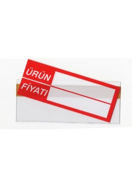 Pvc Yapışkanlı V Tipi Raf Fiyat Etiketliği 3.8 cm x 10 cm 250'LI Paket PR-38100