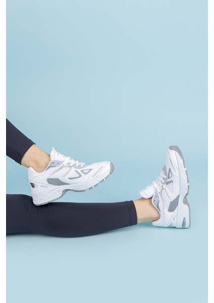 Bette Kadın Beyaz Gri Spor Ayakkabı modelleri