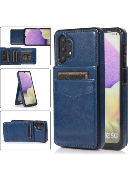 Kredi Kartı Cüzdanı Manyetik ile Samsung Galaxy A32 5g ile Uyumlu (Yurt Dışından)