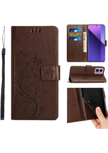 Motorola Moto G24 Kart Tutucu Pu Deri Bilek Kayışı Kapatma Için Filp Durumda (Yurt Dışından)