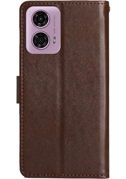Motorola Moto G24 Kart Tutucu Pu Deri Bilek Kayışı Kapatma Için Filp Durumda (Yurt Dışından) fırsatları