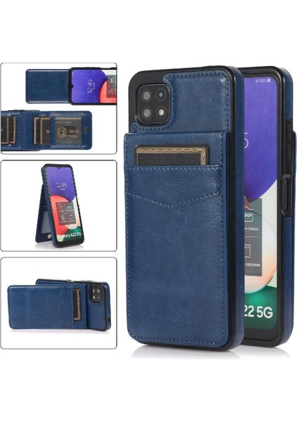 Samsung Galaxy A22 5g Kılıf Cüzdan Kart Tutucu Manyetik ile Uyumlu (Yurt Dışından)