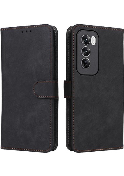 Oppo Oppo 12 Pro 5g Kart Yuvaları Için Kılıf Kapak Manyetik Kapatma Rfıd Pu (Yurt Dışından)