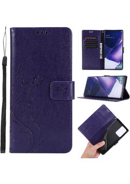 Samsung Galaxy Not 20 Için Filp Durumda Ultra Kart Tutucu Bilek Kayışı Pu (Yurt Dışından)