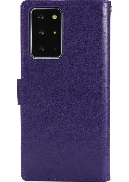 Samsung Galaxy Not 20 Için Filp Durumda Ultra Kart Tutucu Bilek Kayışı Pu (Yurt Dışından)