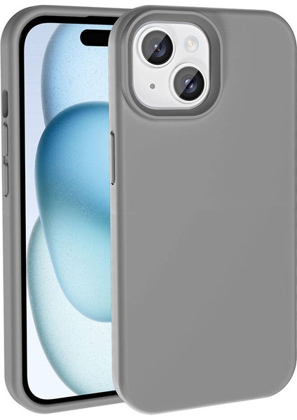 Apple iPhone 15 Plus Uyumlu Kılıf Magsafe Şarj Özellikli Sıvı Teknolojili Silinebilir Sert Kapak