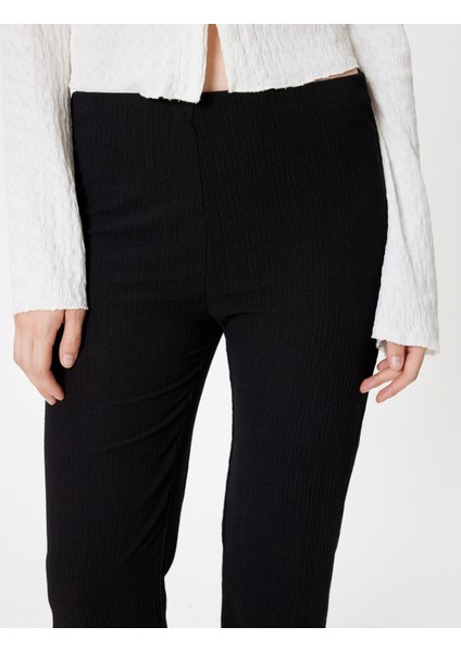 Ispanyol Paça Tayt Pantolon Yüksek Bel Skinny Fit indirimleri