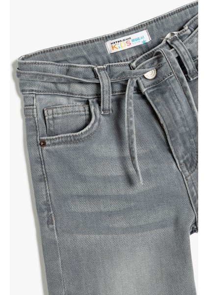 Bermuda Kot Şort Beli Ayarlanabilir Lastikli Pamuklu modelleri