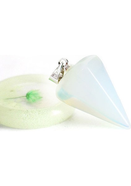 A3 Küçük Boyutlu Taş Sarkaç Maden Ametistleri Lapis Opal Kristal Koni Şifa Çakra Zincir Altıgen Kolye Takı (Yurt Dışından)