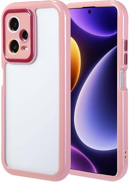 Xiaomi Redmi Note 12 Pro Plus Uyumlu Kılıf Kamera Korumalı Renkli Kenar ve Çerçeve Tasarımlı Kapak
