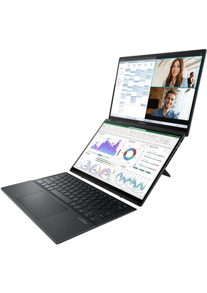 Zenbook Duo– Intel Ultra 7 155H- 14’’ OLED Dokunmatik– 16GB Ram – 1tb Ssd- Q Us Ingilizce Klavye- 1 Yıl Garanti- UX8406MA-DS76T