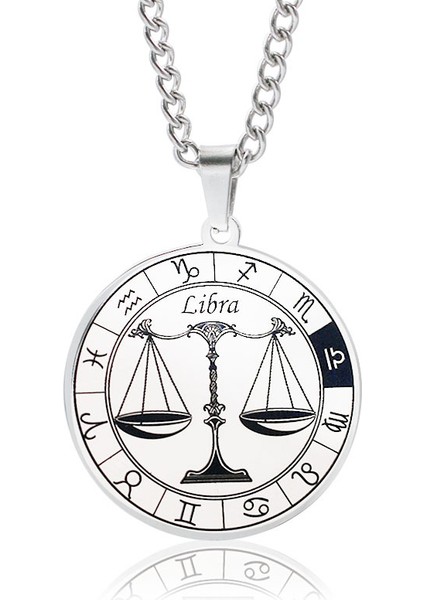AL3794-TERAZI Gümüş Renk Erkek Kolye Yin Yang Çift Ejderha Kolye Kolye Claese Stil Takı (Yurt Dışından)