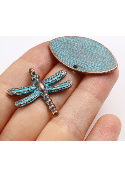 27X5MM Bohem Tarzı Okyanus Takı Takılar Antik Bakır Yusufçuk Kabuk Vintage Metal Kolye Dıy Yapımı Küpe Takı Hediye, 10 Adet (Yurt Dışından) fırsatları