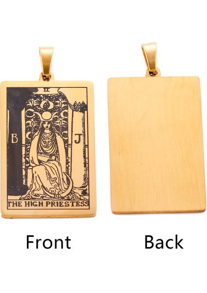 Siyah Stil Ay 22 Tarot Kartları Kolye Kolye Paslanmaz Çelik Binbaşı Arcana Kehanet Takılar Takı Kişiselleştirilmiş Kolye Yapımı Hediye Dıy (Yurt Dışından) fırsatları