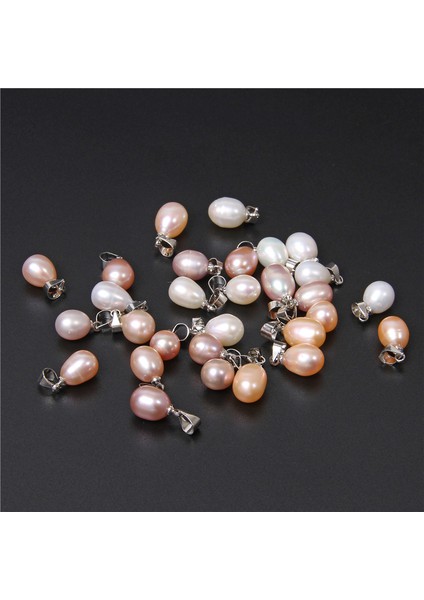 Beyaz Lot 8*9mm Gerçek Tatlı Su Incisi Kolye Kadınlar Için Beyaz Oval Doğal Inci Kolye Takı Yapımı Için Bilezik Kolye (Yurt Dışından) modelleri