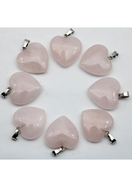 Aventurin Doğal Taş Opal Akik Kristal Kalp Şekli Kolye Charms Diy Küpe Kolye Takı Yapımı Dekoratif Lot (Yurt Dışından)