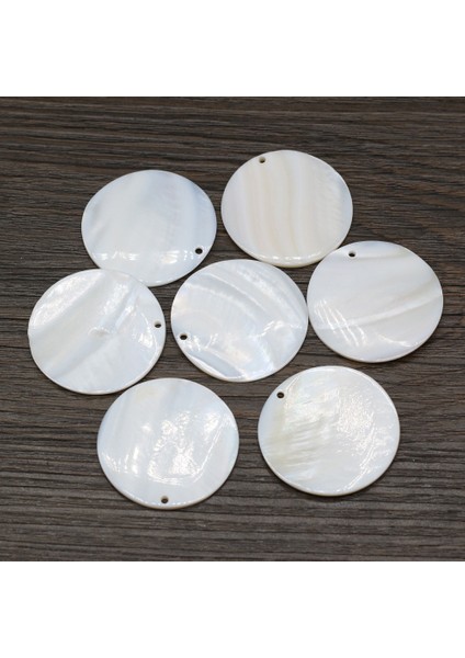 25X25MM Doğal Tatlı Su Kabuğu Beyaz Yuvarlak Kolye Takı Yapımı Için Dıy Kolye Bilezik Aksesuarları Kadın Hediyeler (Yurt Dışından) fırsatları