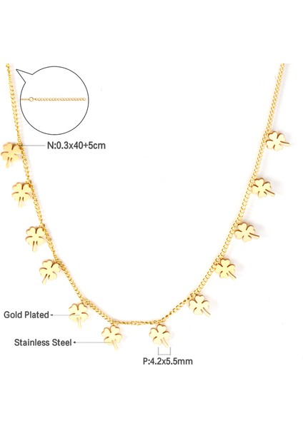 Altın Tarzı NE246701S Luxusteel Minik Küçük Kolye Gerdanlık Kolye Kadınlar Için Kızlar Paslanmaz Çelik Moda Zarif Sikke Yıldız Bebek Ayak Charm Takı (Yurt Dışından)
