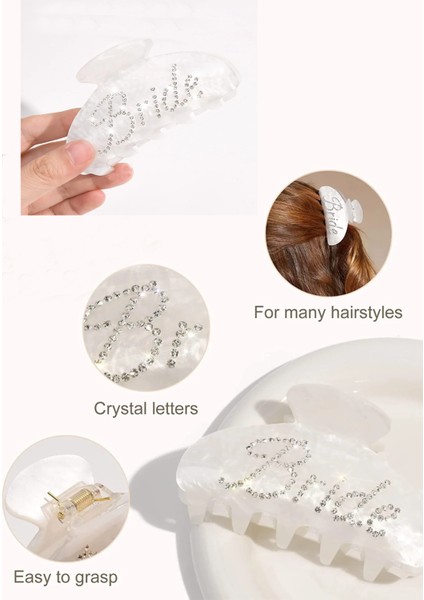 Beyaz Sedefli Bride Mandal Toka (Ölçü:10 Cm) modelleri