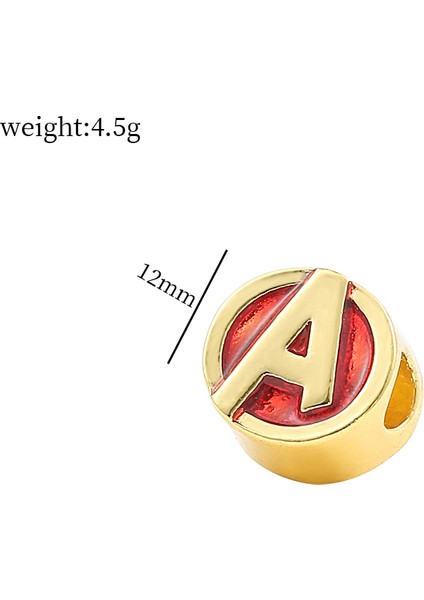 PJ0182 Marvel Süper Kahraman Boncuk Kolye Takı Avengers Örümcek Adam Demir Adam Bilezik Charm Takı Kolye Dıy Aksesuarları Li Hediyeler (Yurt Dışından)