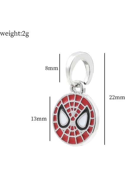 PJ0161 Marvel Süper Kahraman Boncuk Kolye Takı Avengers Örümcek Adam Demir Adam Bilezik Charm Takı Kolye Dıy Aksesuarları Li Hediyeler (Yurt Dışından)