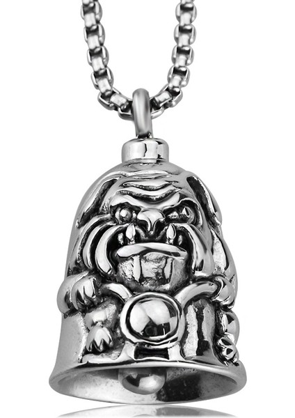 A14743-GÜMÜŞ Retro Punk Tarzı Erkek Çapraz Şanslı Çan Melek Kanat Şövalye Çan Anahtarlık Motosiklet Sürme Guardian Bell Aksesuarları (Yurt Dışından)