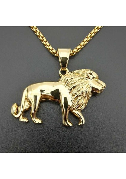 A20643-ALTIN Clareative Tasarım Altın Renk Aslan Kolye Kolye Erkekler Için Trendy Otoriter Hayvan Kolye Sokak Parti Takı Hediye (Yurt Dışından) fiyatları