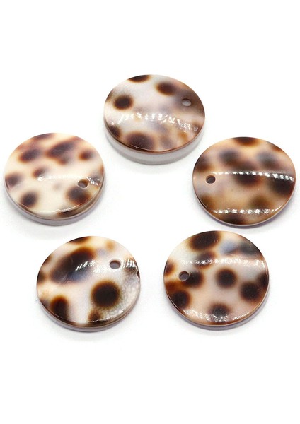 15MM-5 Adet Doğal Sedef Kabuk Yuvarlak Kolye Takı Yapımı Için Boncuk Charms Diy Bilezik Küpe Kolye Takı Aksesuarları (Yurt Dışından)