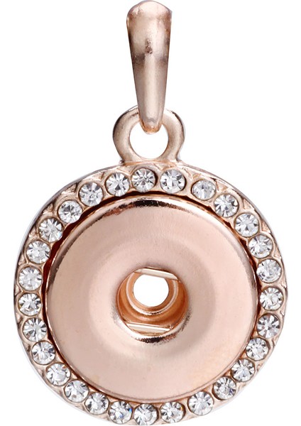 No.6 Boyutu Yeni Yapış Kolye Kolye Gül Altın Renk Kolye Fit Snap Düğmesi Moda Yapış Takı Kolye Hediye (Yurt Dışından) fırsatları