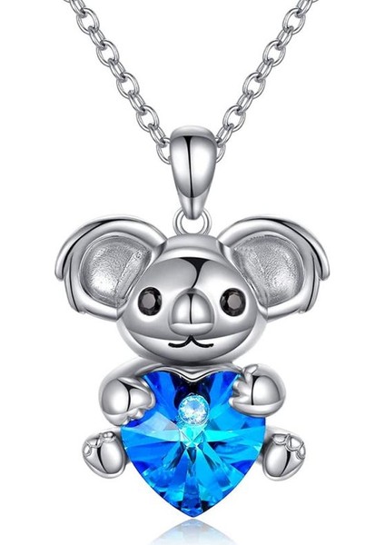 N101558 Kişilik Sevimli Ayı Kolye Yuvarlak Kolye Bebek Kız Kore Moda Kawaii Ayı Kolye Hediye Takı Için Uygun (Yurt Dışından)